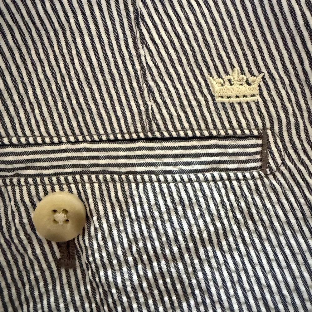 Peter‎ Millar Featherweight Seersucker Golf Shorts Men’s Size 36 Blue Striped